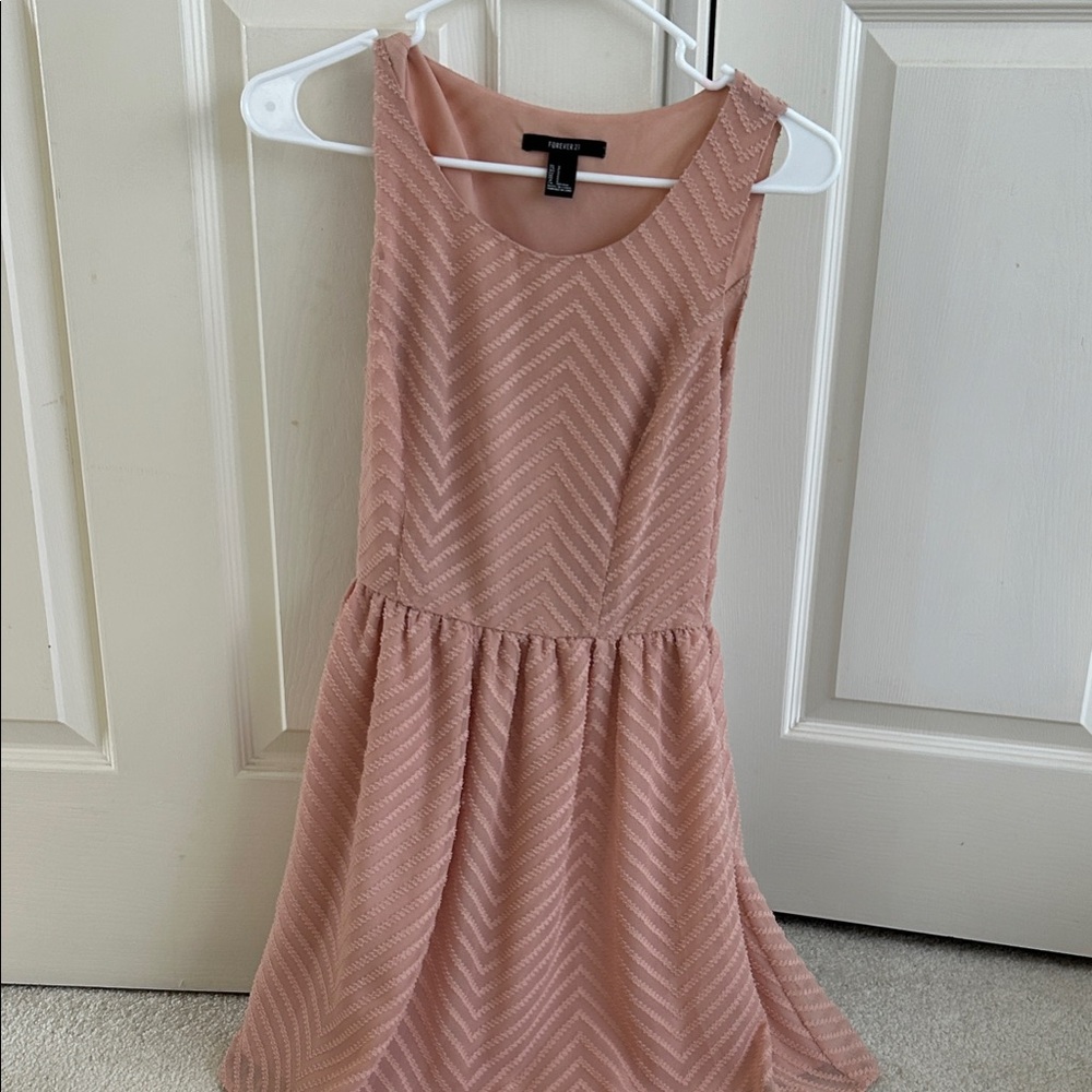Forever 21 Pink Chevron Mini Dress